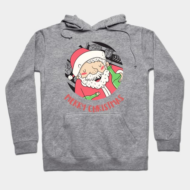 Drunk Santa Hoodie by sydorko